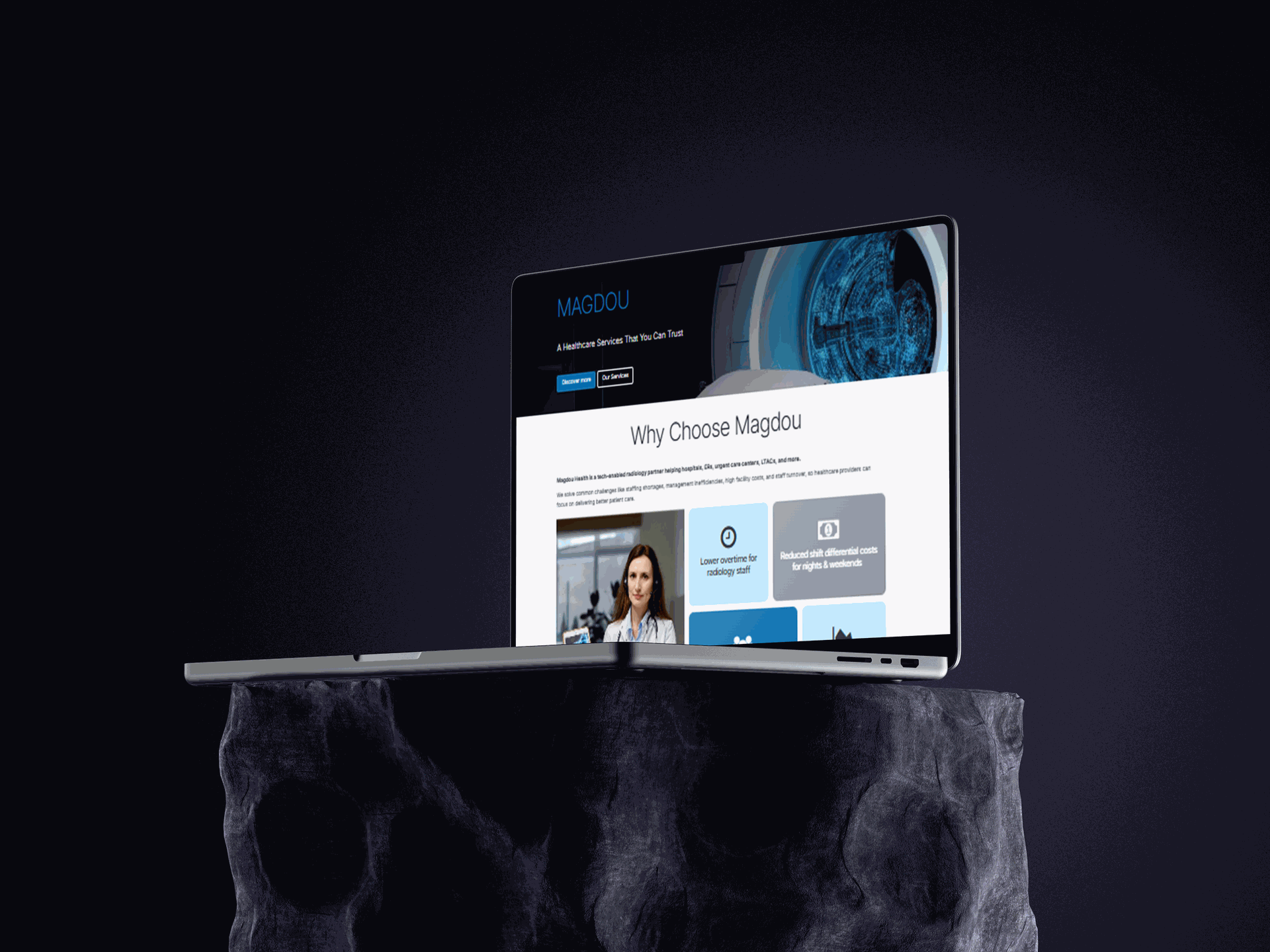 Mock-up eines unserer Projekte