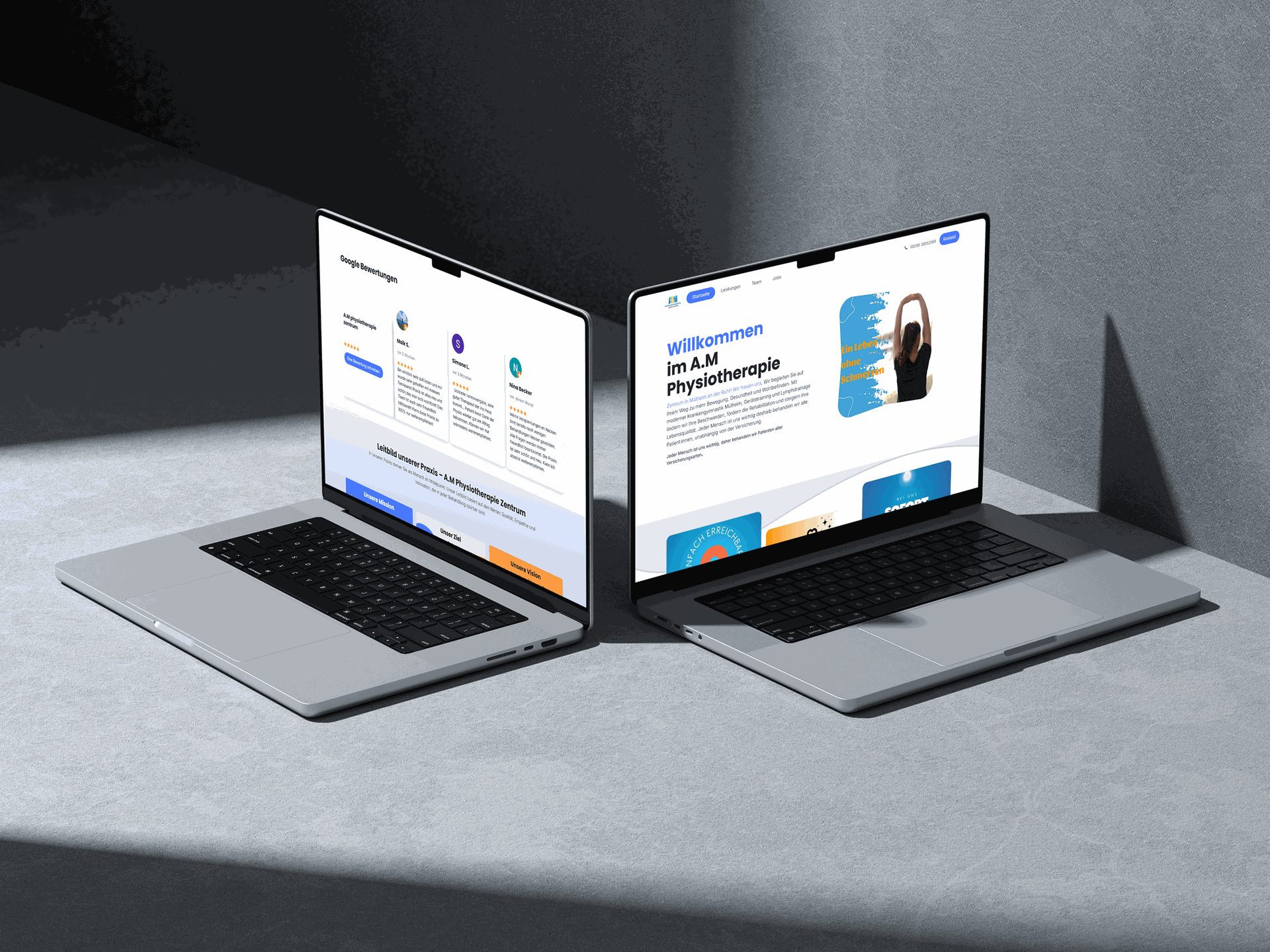 Mock-up eines unserer Projekte