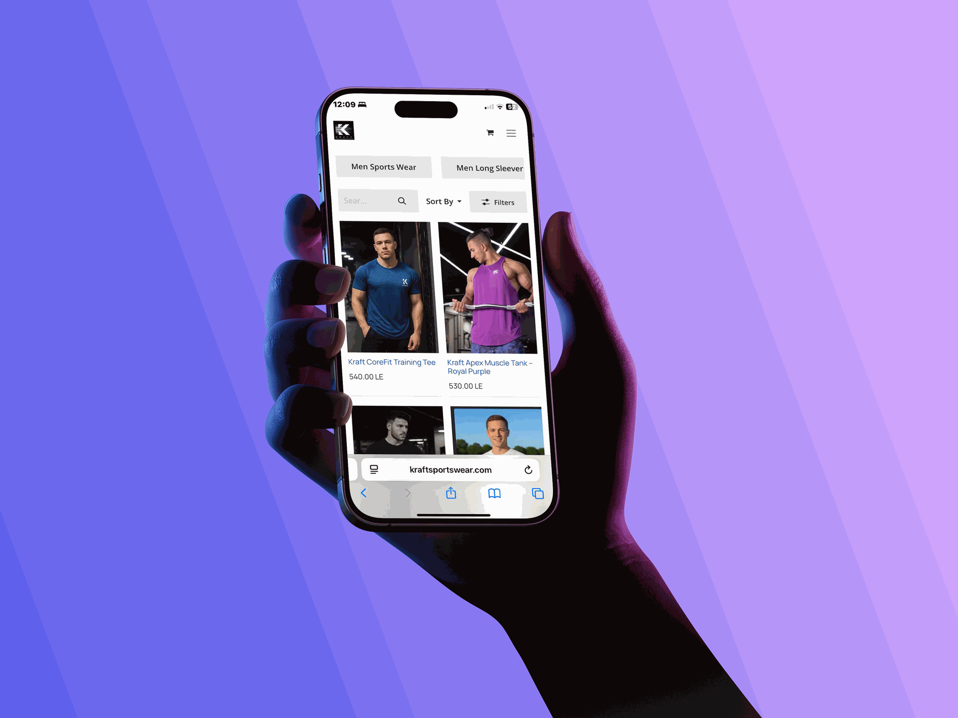 Mock-up eines unserer Projekte